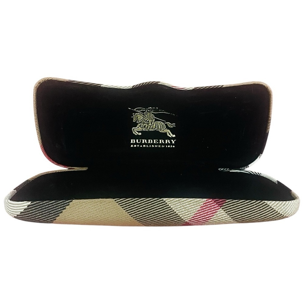 Burberry Eyeglasses Readers 140 Nova Check  Case Black Frame Clear Lenses - Picture 4 of 7